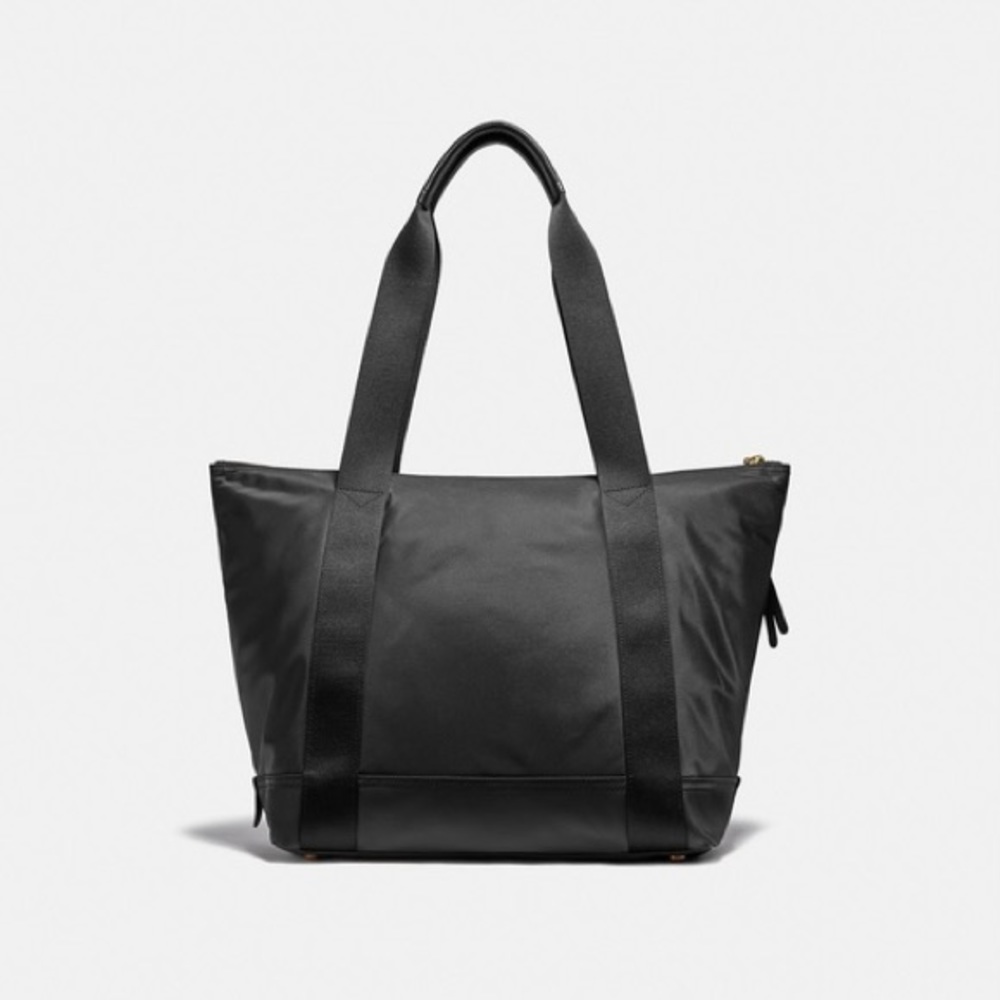 Coach Cargo Tote With Vintage Rose Print Interior - Picture 5 of 6